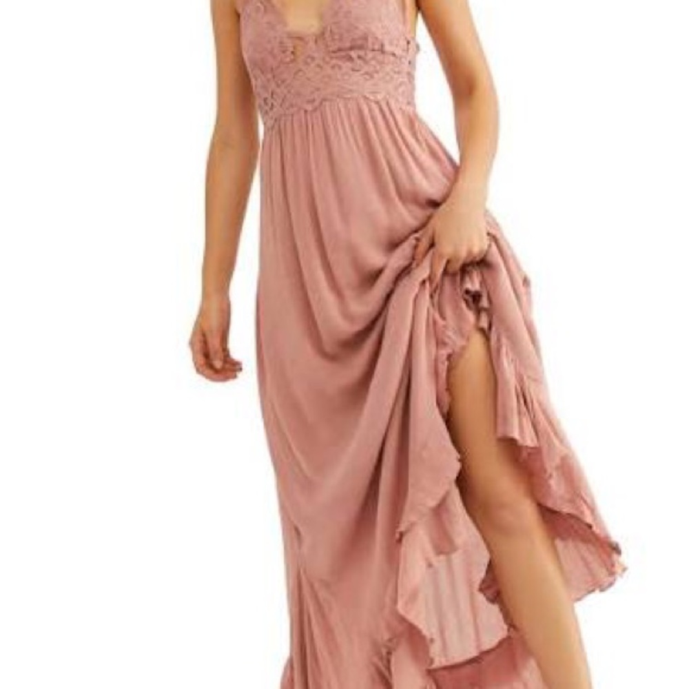 Free People Adella Maxi Rose Pink Size M